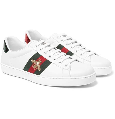 gucci white shoes men|white gucci sneakers for men.